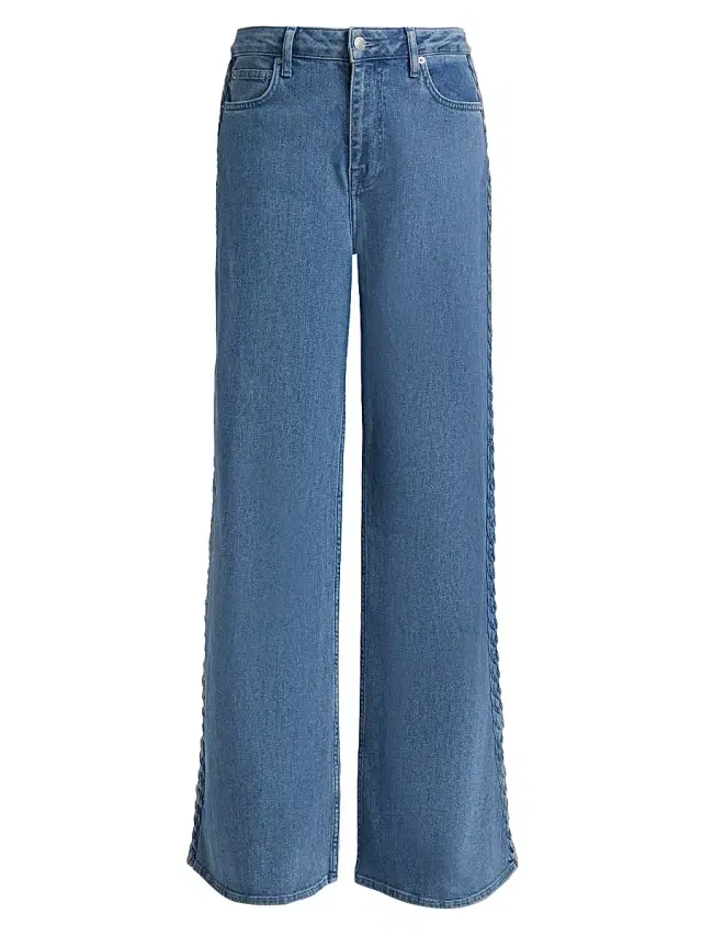 Women's Booker Braided Relaxed-Fit Jeans - Bondi
