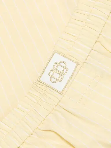 Simkhai Women's Sarah Cotton Shorts - Buttercream Stripe - Size Large | Thumbnail 7 Simkhai Women's Sarah Cotton Shorts - Buttercream Stripe - Size Large | Thumbnail 7