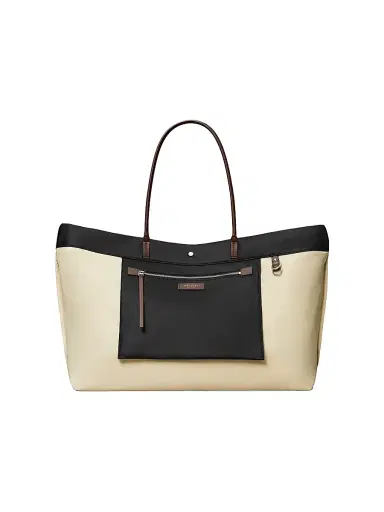Tory Burch Women's Ella Logo Reversible Tote Bag - Black | Thumbnail 6 Tory Burch Women's Ella Logo Reversible Tote Bag - Black | Thumbnail 6
