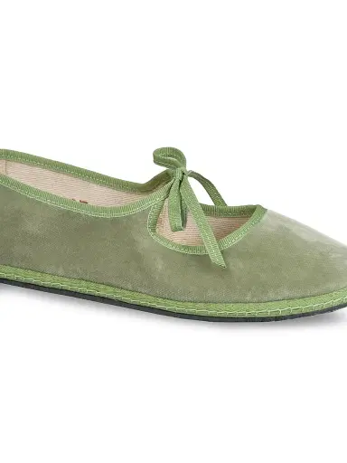 Vibi Venezia Women's Timeless Brigitte Velvet Mary Janes - Salvia - Size 11 | Thumbnail 2