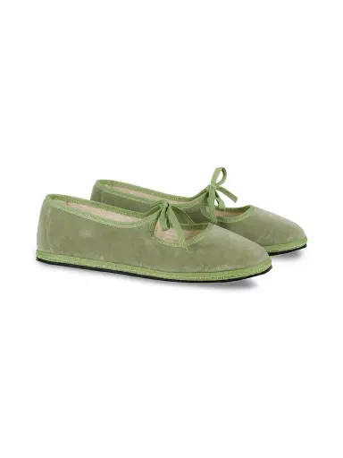 Vibi Venezia Women's Timeless Brigitte Velvet Mary Janes - Salvia - Size 11 | Thumbnail 3