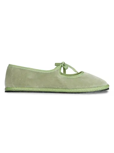 Vibi Venezia Women's Timeless Brigitte Velvet Mary Janes - Salvia - Size 11 | Thumbnail 1