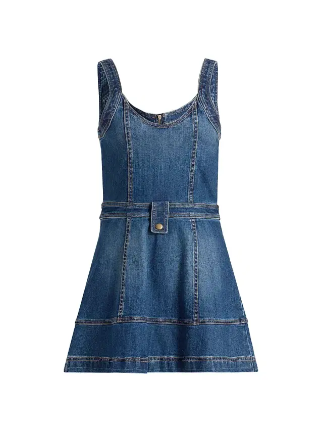 Ramy Brook Women's Karla Cotton Denim Minidress - Medium Wash