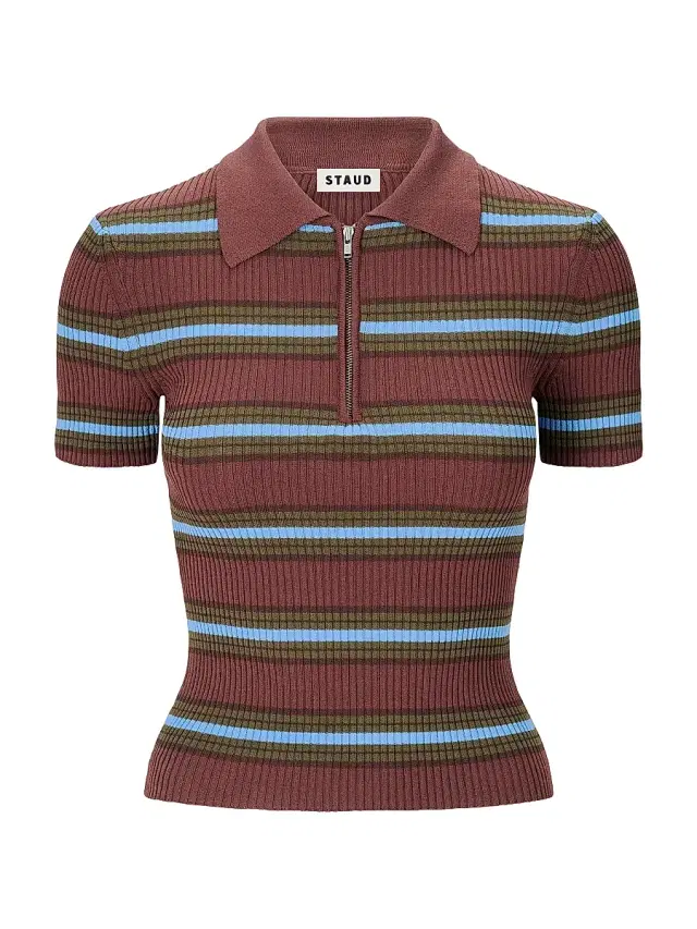 Women's Ren Striped Half-Zip Polo Sweater - Redondo Stripe