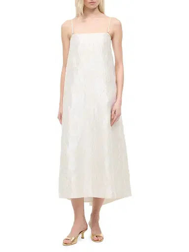STAUD Women's Josie Floral Jacquard Midi-Shiftdress - Botanica | Thumbnail 2