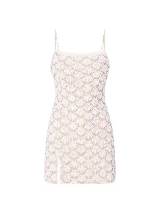 Staud Women's Las Palmas Beaded Minidress - Pearl