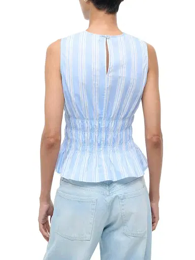 Staud Women's Culver Striped Sleeveless Top - Ventura Stripe - Size XL | Thumbnail 4
