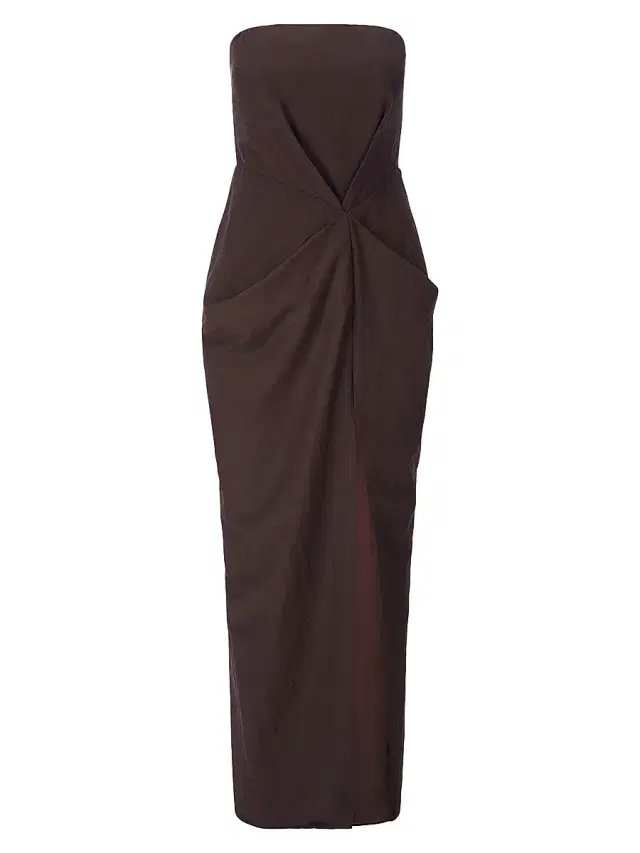 Women's Kara Strapless Pleat Maxi Dress - Earth