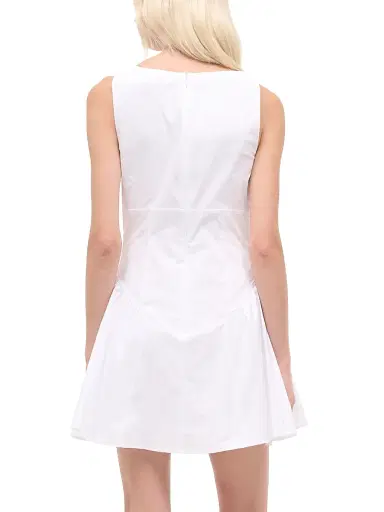 Staud Women's Gwen Cotton Poplin A-Line Minidress - White - Size 12 | Thumbnail 6