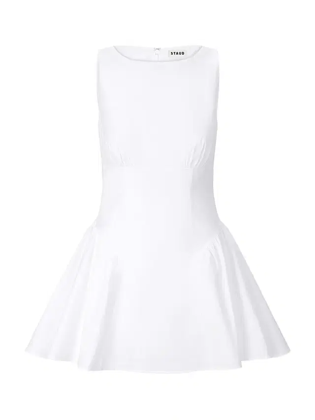 Women's Gwen Cotton Poplin A-Line Minidress - White
