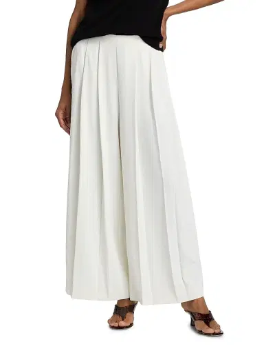 L'Agence Women's Novalynn Pleated Crop Pants | Thumbnail 3