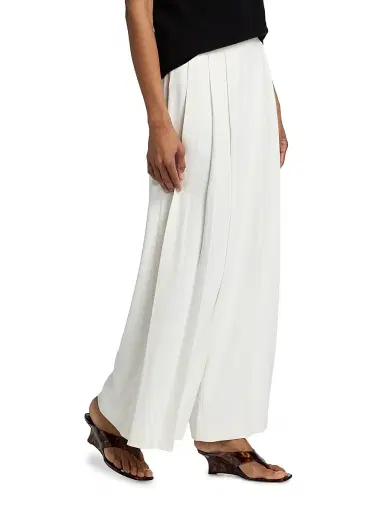 L'Agence Women's Novalynn Pleated Crop Pants | Thumbnail 4