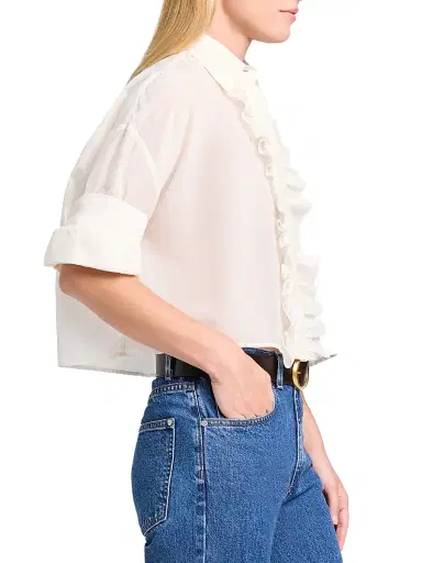 TWP Women's Next Ex Ruffle-Trimmed Blouse | Thumbnail 3 TWP Women's Next Ex Ruffle-Trimmed Blouse | Thumbnail 3