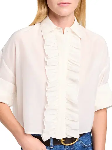 TWP Women's Next Ex Ruffle-Trimmed Blouse | Thumbnail 5 TWP Women's Next Ex Ruffle-Trimmed Blouse | Thumbnail 5
