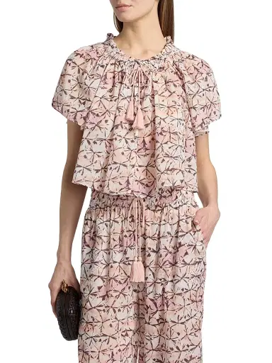 Ulla Johnson Women's Alon Cotton Cover-Up Top | Thumbnail 3