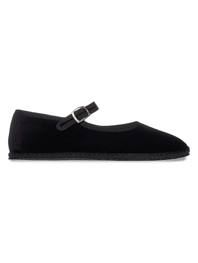 Vibi Venezia Women's Timeless Velvet Mary Janes - Nero
