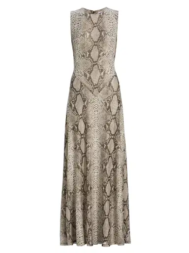 Ronny Kobo Women's Uzina Snake Print Sleeveless Maxi Dress - Snake Print Natural Multi - Size XS | Thumbnail 1 Ronny Kobo Women's Uzina Snake Print Sleeveless Maxi Dress - Snake Print Natural Multi - Size XS | Thumbnail 1