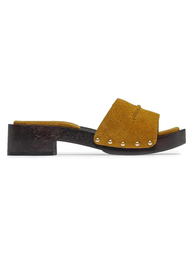 Bernardo 1946 Women's Blyde Low Heel Clog Sandals - Ginger