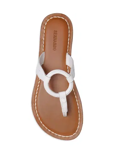 Bernardo Women's Matrix 2 Thong Flat Sandals - White | Thumbnail 3 Bernardo Women's Matrix 2 Thong Flat Sandals - White | Thumbnail 3