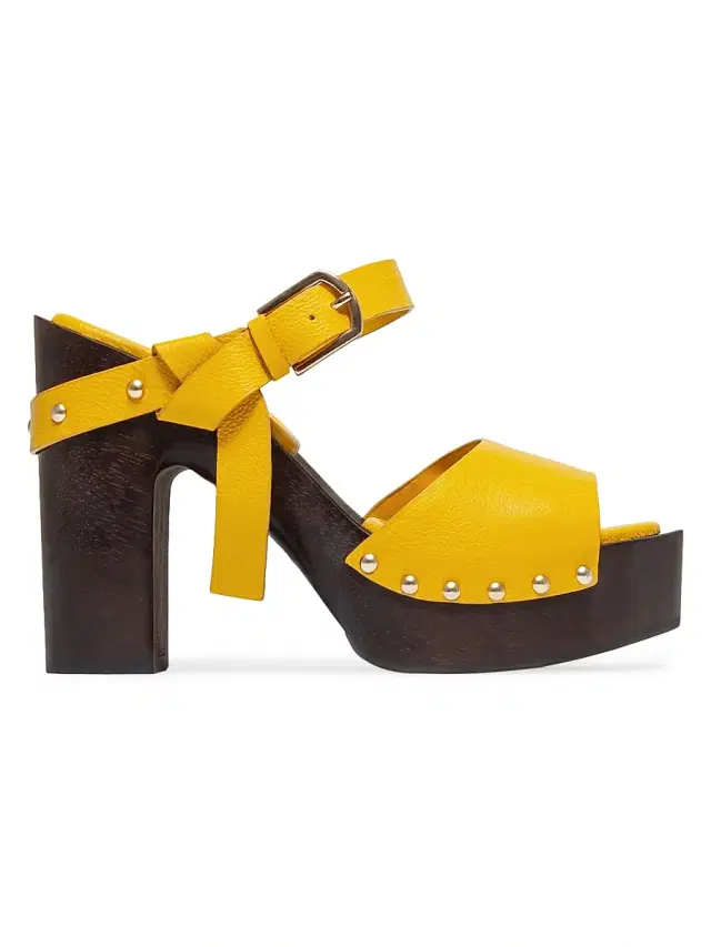 Bernardo 1946 Women's Luxor Platform Clog Sandals - Marigold