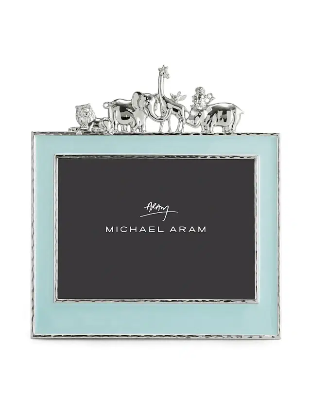 Michael Aram Animal 5X7 Frame Blue Enamel - Blue