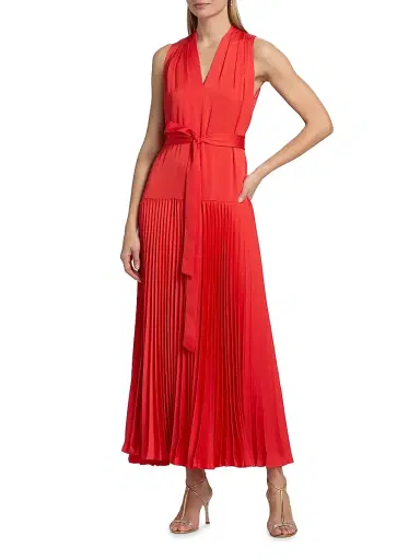 Kobi Halperin Women's Viva Hammered Satin Sleeveless Maxi Dress | Thumbnail 3 Kobi Halperin Women's Viva Hammered Satin Sleeveless Maxi Dress | Thumbnail 3