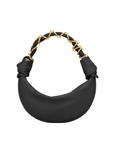 Saint Laurent Women's Amalia Mini Top Handle Bag in Lambskin - Black | Thumbnail 1