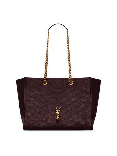 Saint Laurent Women's Niki Shopping Bag in Vintage Leather - Rouge Cabernet | Thumbnail 1 Saint Laurent Women's Niki Shopping Bag in Vintage Leather - Rouge Cabernet | Thumbnail 1