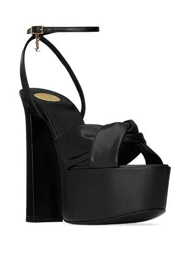 Saint Laurent Women's Franciane Platform Sandals in Smooth Leather | Thumbnail 2 Saint Laurent Women's Franciane Platform Sandals in Smooth Leather | Thumbnail 2