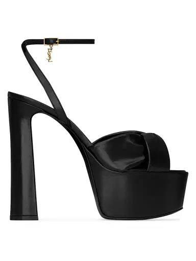 Saint Laurent Women's Franciane Platform Sandals in Smooth Leather | Thumbnail 1 Saint Laurent Women's Franciane Platform Sandals in Smooth Leather | Thumbnail 1