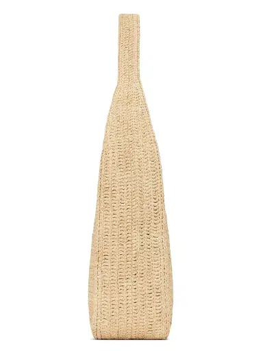 Saint Laurent Women's Le 5 à 7 Supple Large Shoulder Bag in Raffia | Thumbnail 5