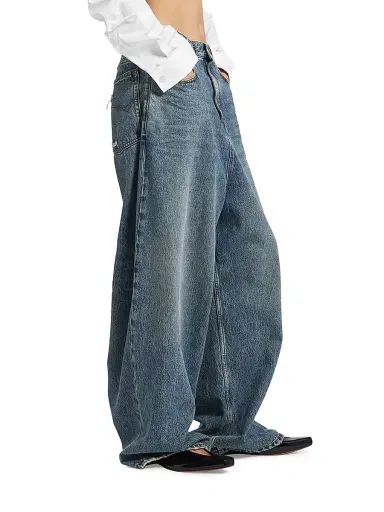 Balenciaga Women's Low Crotch Baggy Jeans | Thumbnail 4 Balenciaga Women's Low Crotch Baggy Jeans | Thumbnail 4