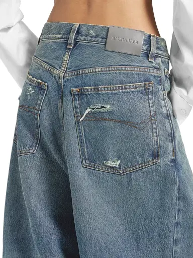 Balenciaga Women's Low Crotch Baggy Jeans | Thumbnail 5 Balenciaga Women's Low Crotch Baggy Jeans | Thumbnail 5