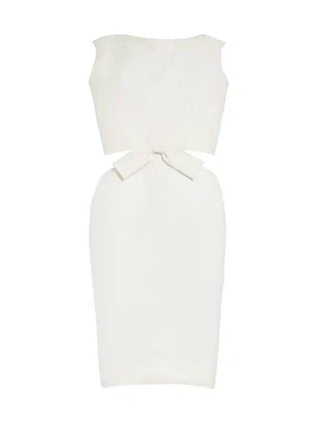 Women's Draped Back Bow Dress -