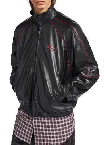 Balenciaga Men's Tracksuit Jacket - Black Burgundy - Size Medium | Thumbnail 5 Balenciaga Men's Tracksuit Jacket - Black Burgundy - Size Medium | Thumbnail 5