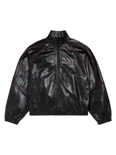 Balenciaga Men's Tracksuit Jacket - Black Burgundy - Size Medium | Thumbnail 1 Balenciaga Men's Tracksuit Jacket - Black Burgundy - Size Medium | Thumbnail 1