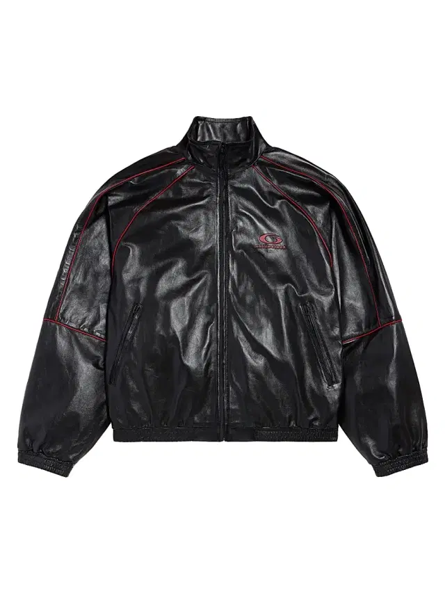 Balenciaga Men's Tracksuit Jacket - Black Burgundy