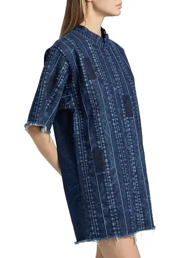 Stella McCartney Women's Waistband Detail T-Shirt Dress - Dark Blue | Thumbnail 4