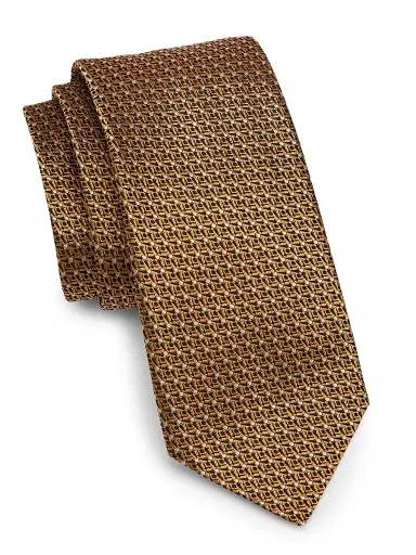 Canali Men's Jacquard Silk Tie | Thumbnail 1
