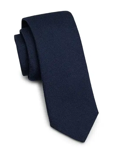 Canali Men's Wool-Silk Tie - Navy | Thumbnail 1 Canali Men's Wool-Silk Tie - Navy | Thumbnail 1