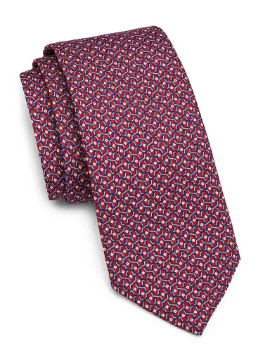 Canali Men's Geometric Silk Tie | Thumbnail 1