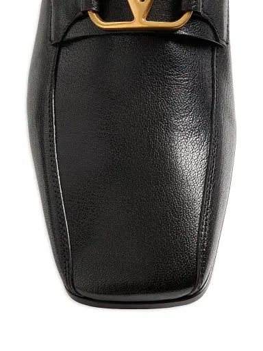 Valentino Garavani Men's VLogo Signature Kidskin Moccasins - Black | Thumbnail 5 Valentino Garavani Men's VLogo Signature Kidskin Moccasins - Black | Thumbnail 5