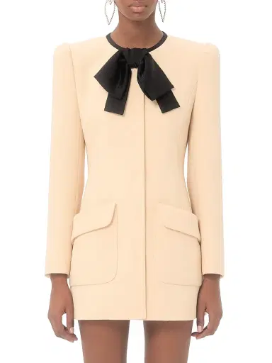Valentino Garavani Women's Wool Crepe Caban - Birch Black - Size 6 | Thumbnail 2 Valentino Garavani Women's Wool Crepe Caban - Birch Black - Size 6 | Thumbnail 2
