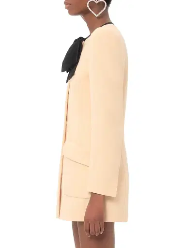 Valentino Garavani Women's Wool Crepe Caban - Birch Black - Size 6 | Thumbnail 3 Valentino Garavani Women's Wool Crepe Caban - Birch Black - Size 6 | Thumbnail 3