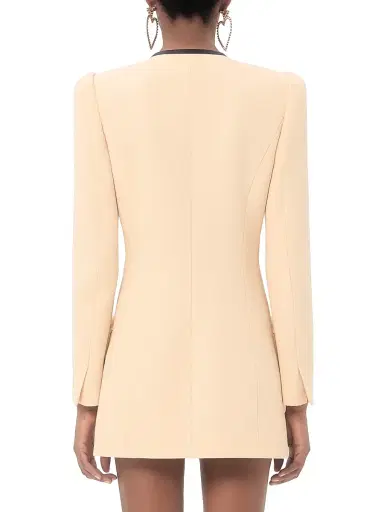 Valentino Garavani Women's Wool Crepe Caban - Birch Black - Size 6 | Thumbnail 4 Valentino Garavani Women's Wool Crepe Caban - Birch Black - Size 6 | Thumbnail 4
