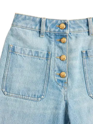 Valentino Garavani Women's Denim Pants - Denim | Thumbnail 5