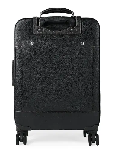 Brunello Cucinelli Grained Calfskin Suitcase - Black | Thumbnail 3