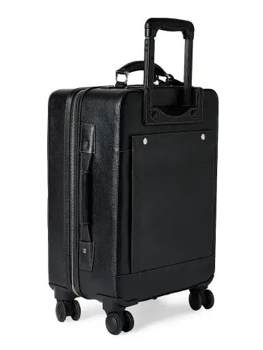 Brunello Cucinelli Grained Calfskin Suitcase - Black | Thumbnail 4