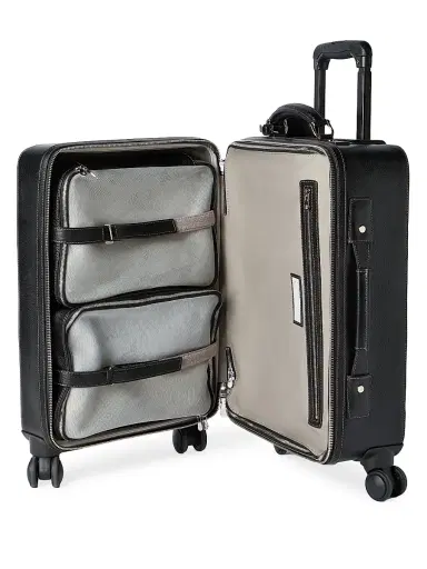 Brunello Cucinelli Grained Calfskin Suitcase - Black | Thumbnail 5