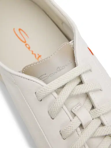 Santoni Men's Off Duty Low-Top Sneakers - White - Size 10 | Thumbnail 5 Santoni Men's Off Duty Low-Top Sneakers - White - Size 10 | Thumbnail 5